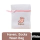 image 1 of Haven Mesh Laundry Clothes Washing Bag with Zip White for Delicates | White | 1