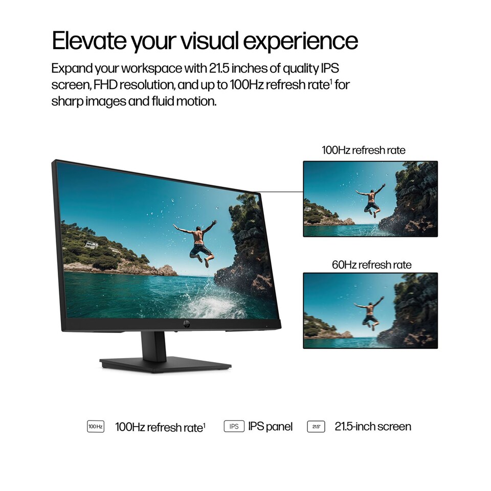 image 1 of HP Series 3 Pro 21.5 inch FHD Monitor 322ph