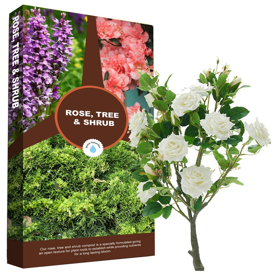 image 1 of 1 Bag 60L Rose Tree & Shrub Small Large Gardening Planting Soil For Indoor & Outdoor