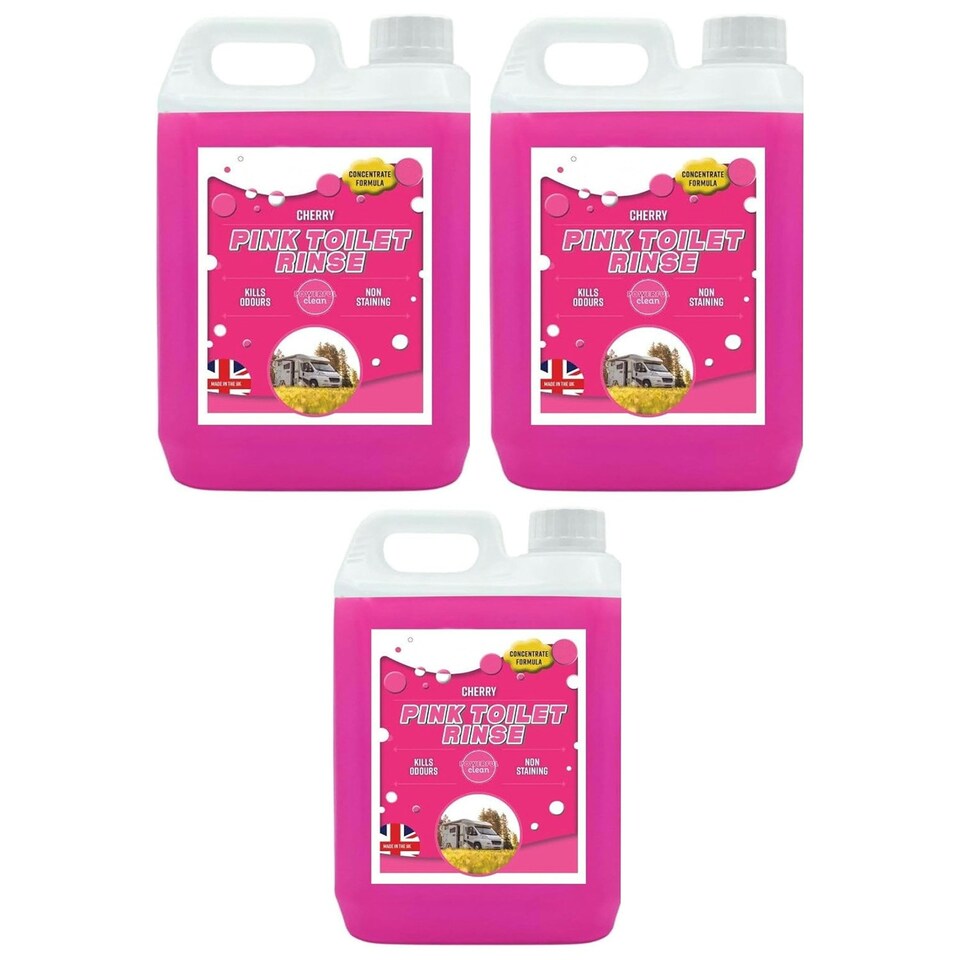 image 1 of 1 x 5L Pink Odour Neutralising Concentrated Powerful Toilet Cleaner For Motor Homes & Caravans