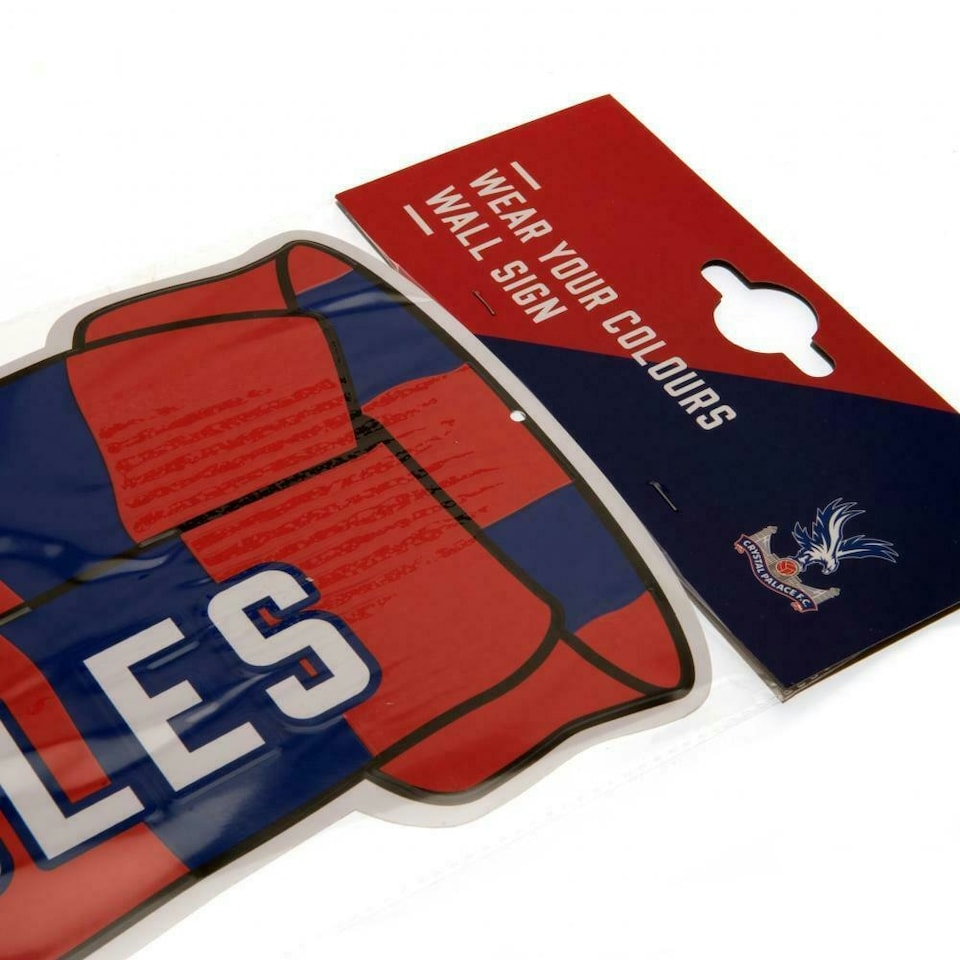 image 1 of Crystal Palace FC Show Your Colours Door Sign - Red/Royal Blue/White - One Size