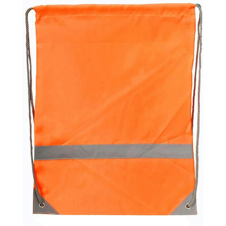 image 1 of Shugon Stafford Drawstring Hi-Vis Tote Bag (13 Litres) - Hi Vis Orange - One Size Orange | One Size