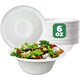 image 1 of ECONX 100Pcs Biodegradable Bagasse Bowls 6oz White Sugarcane Disposable Bowl