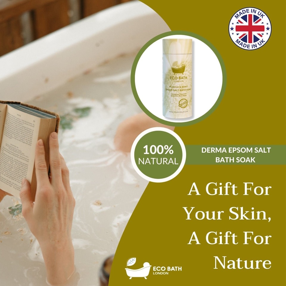 image 1 of Muscle & Joint Recovery Epsom Salt Bath Soak Gift Tube