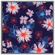 image 1 of Red, white & blue flower print (Picture Frame) Grey | XS
