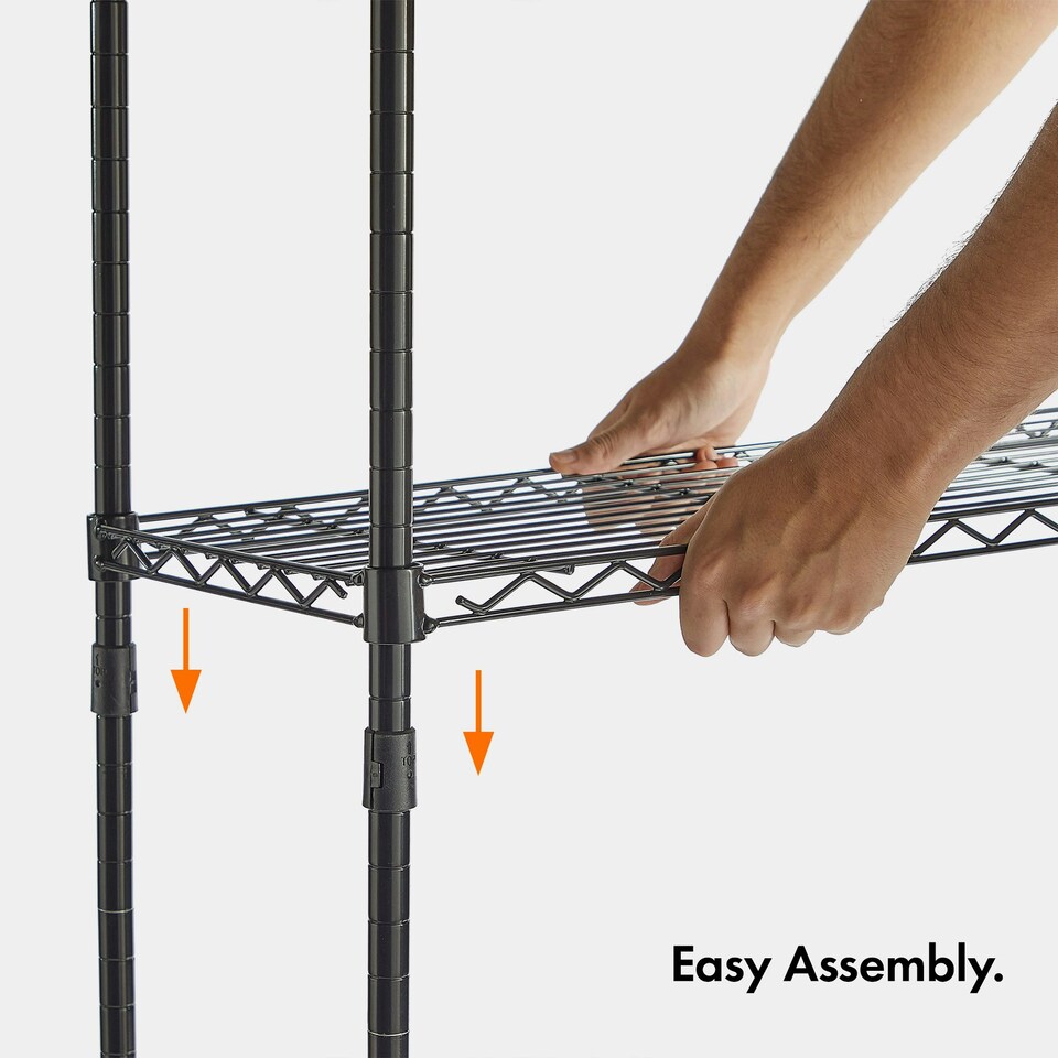 image 1 of VonHaus 5 Tier Wire Shelving Unit for Home Storage