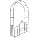 image 3 of Garden Arch - steel rose arch with gate, 140 x 40 x 240 cm