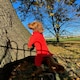 image 4 of Four Legged Dog Fleece - M / Coral Red | M