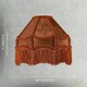 image 7 of Brown Faux Silk Victorian Lampshade with Floral Decor and Long Tassels
