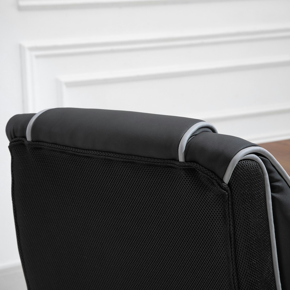 image 1 of Vinsetto High Back Office Chair with Height Adjustable, Reclining, Black
