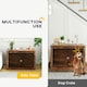 image 3 of PawHut Dog Crate Furniture with Openable Top, Two Doors, for Large Dogs