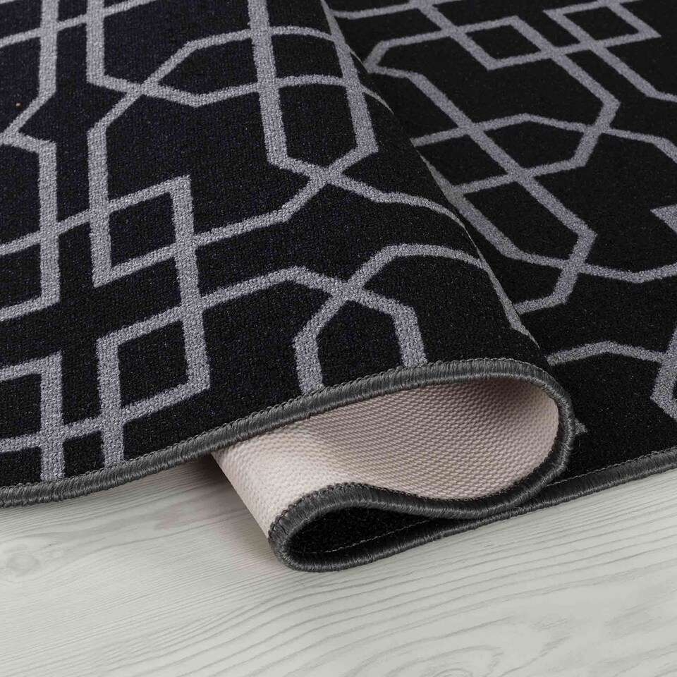 image 1 of Machine Washable Cubed Trellis Design Anti Slip Doormats -