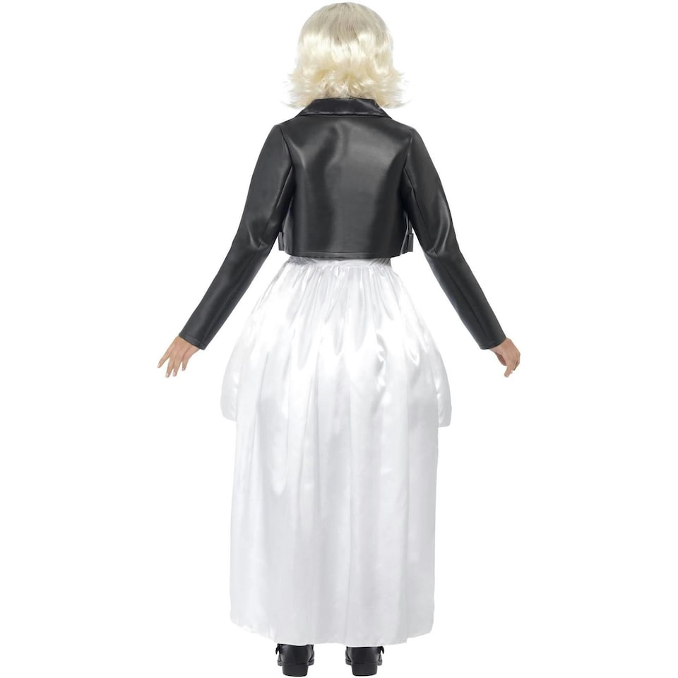 image 1 of Bride of Chucky Womens/Ladies Tiffany Lace Costume Set - White/Black - M | Multi | M