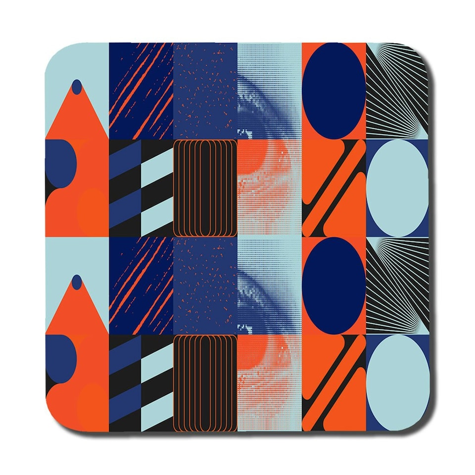 image 1 of Deconstructed postmodern inspired artwork (Placemat & Coaster Set)