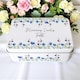 image 2 of Blue & Purple Floral Rectangular Tin
