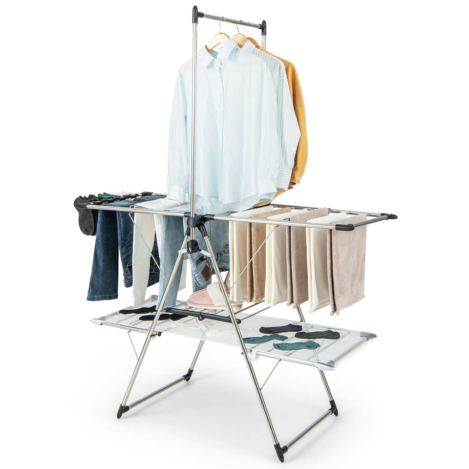 image 1 of COSTWAY Laundry Drying Rack Foldable Clothes Drying Rack
