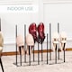 image 4 of House of Home 6 Pair Welly Walking Boot Stand Dryer Metal Shoe Rack Garden Shed Home Storage | Black