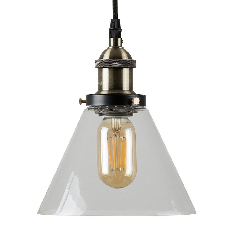 image 1 of ValueLights Norton Black Ceiling Light Pendant