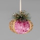 image 2 of 11.5cm Pink Glitter Bauble - 3Pcs Christmas Hanging Decorations