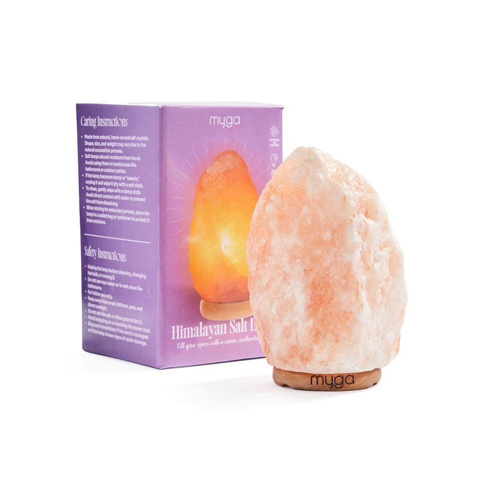 image 1 of Myga Large Himalayan Salt Lamp 3-5kg