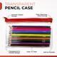 image 2 of Pack of 12 Colouring Pencils in White Zip Clear Pencil Case
