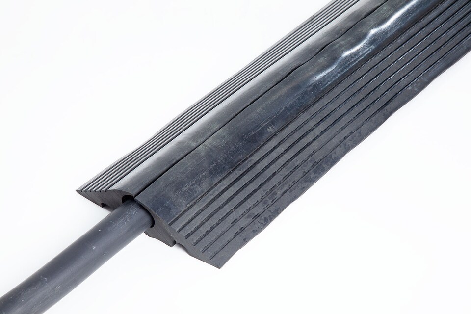 image 1 of The Ramp People Outdoor Cable Protector Rubber | 2000kg Capacity | 40mm Cable Diameter | Pedestrian & Cars