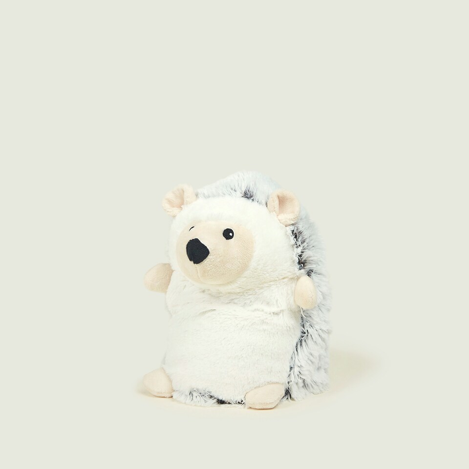 image 1 of Warmies Plush Beige Hedgehog Microwavable Wheat Bag LARGE