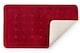 image 4 of Shades Collection Bath Mat in Bordeaux Red