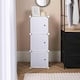 image 4 of OHS Kids Cube Storage Tower Modern Space Saving Clothes Shoes Toys 3 Boxes Organiser Unit Grey