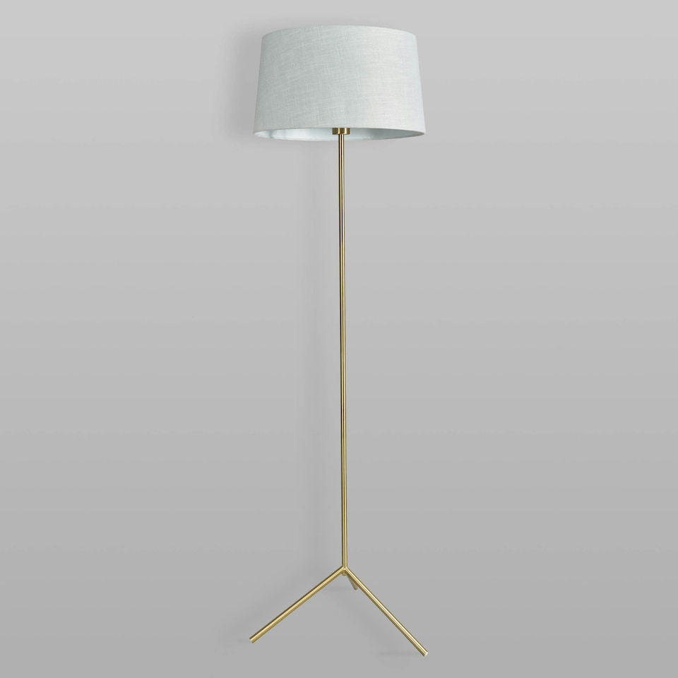 image 1 of BHS Stassy Floor Lamp, Satin Brass