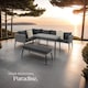 image 8 of Rattan lounge set with aluminum frame, Pula