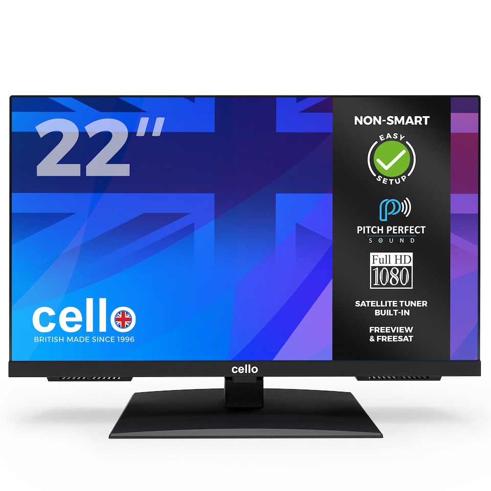 image 1 of Cello 22 Inch Full HD LED TV with Freeview HD and Satellite Tuner