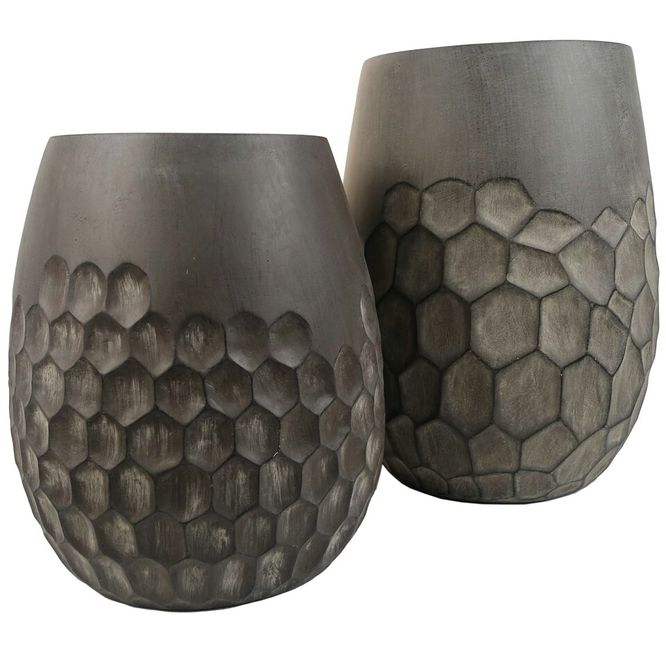 image 1 of 32cm x 27cm Honeycomb Planter Composite Plant Pot