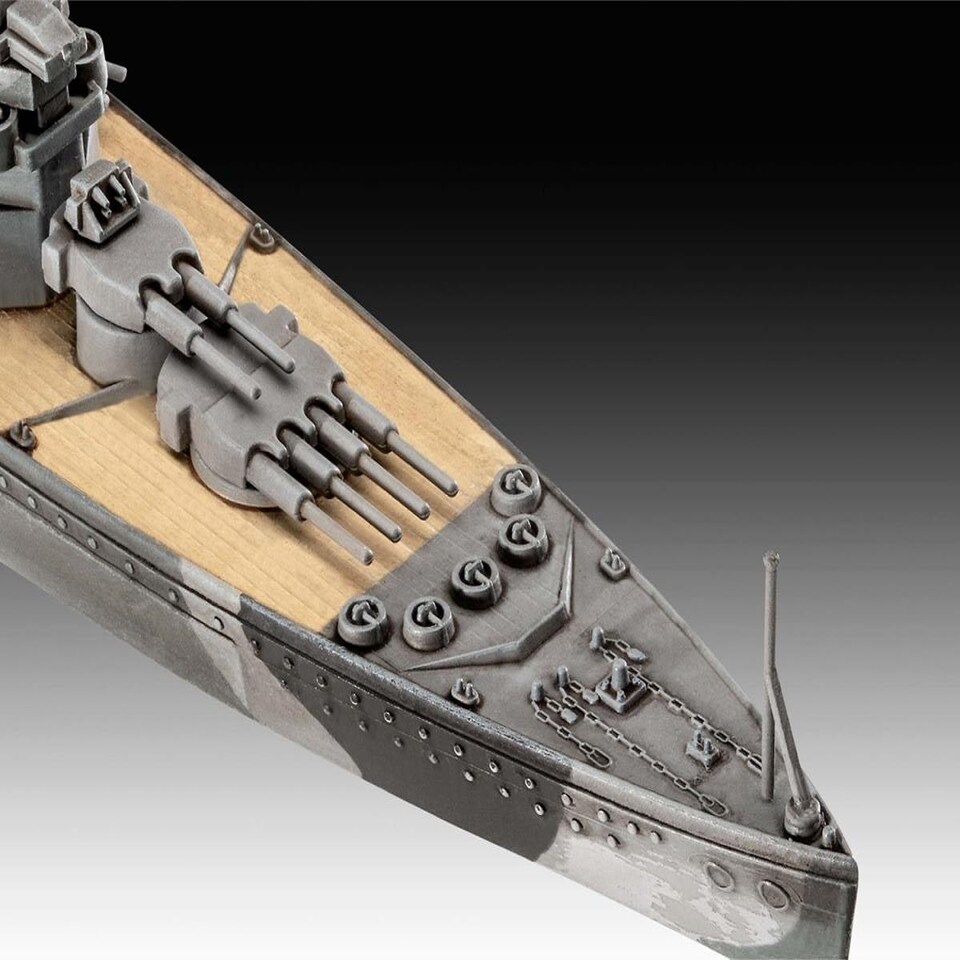 image 1 of Revell British HMS Duke of York WWII Model Set (1:1200 Scale)