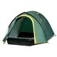 image 1 of Outsunny Compact Camping Tent with Vestibule & Mesh Vents for Hiking Green