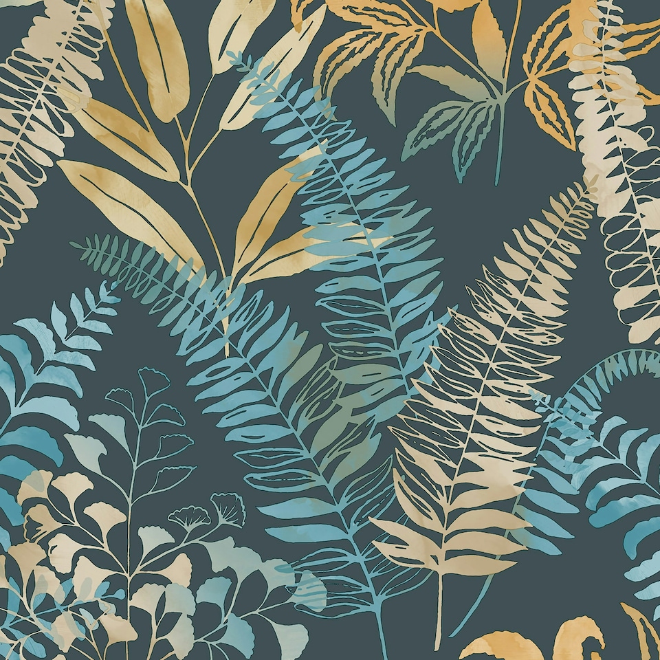 image 1 of Superfresco Easy Temptation Midnight Wallpaper Blue | Blue