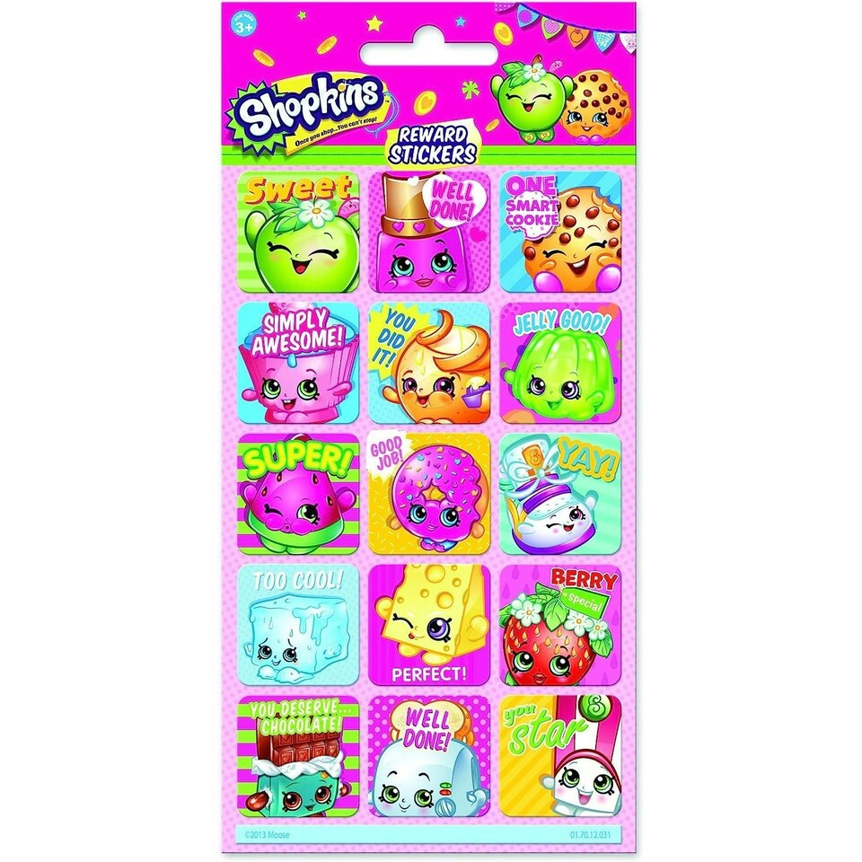 Shopkins Characters Reward Stickers - Multicoloured - One Size