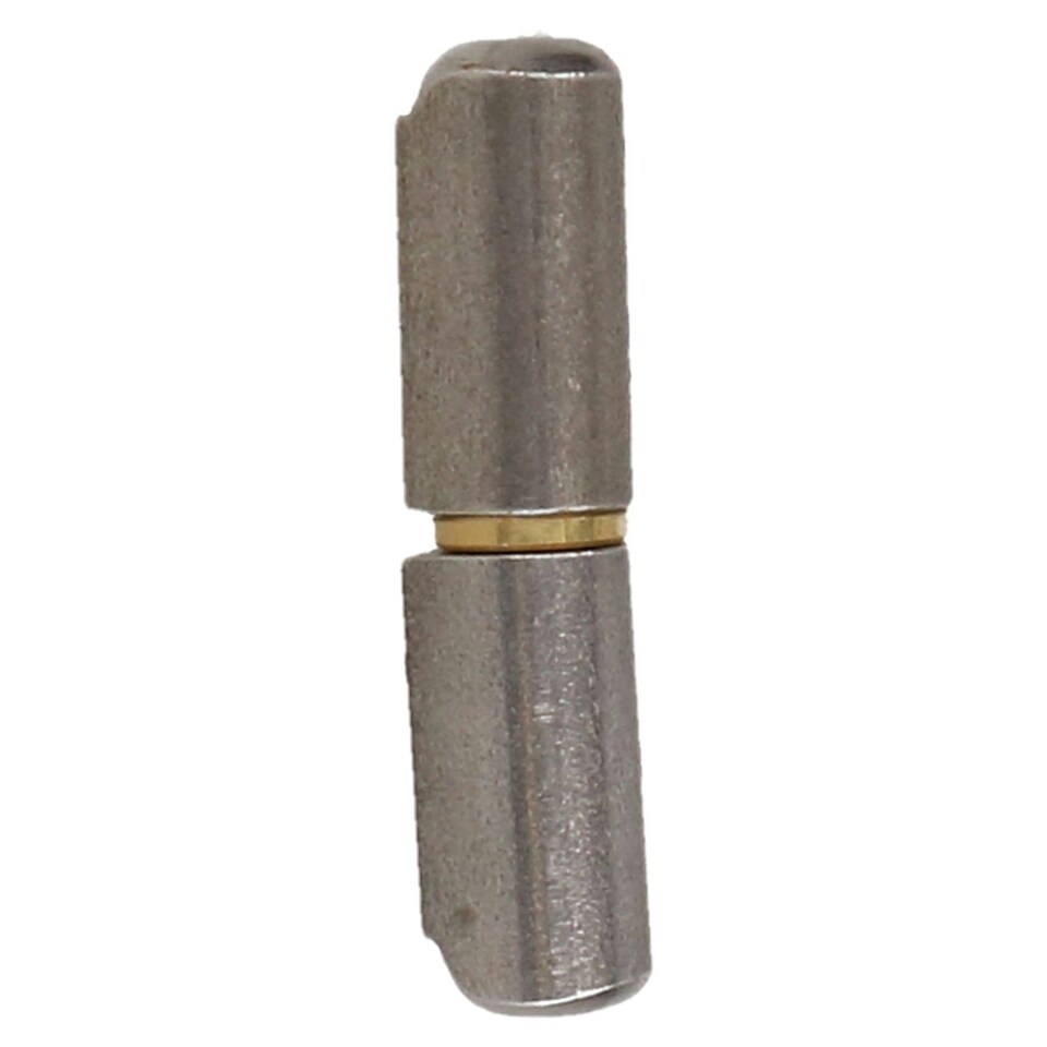 image 1 of Lift Off Bullet Hinge Weld On Brass Bush 8x40mm Heavy Duty Door Hatch 4PK Silver