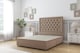 image 1 of Sloomy Montana Mink Plush Divan Bed Base 2 Drawers Foot-End With 54 Inch Floor Standing Headboard | Brown | Mink | Super King | 1