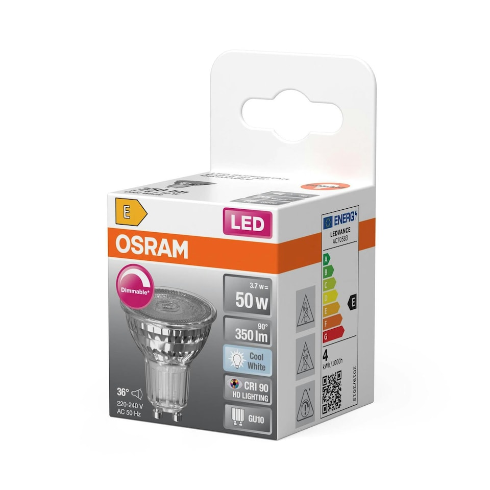 image 1 of OSRAM LED Spot Reflector Superstar PAR16 50 dimmable 6 pack
