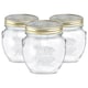 image 1 of Bormioli Rocco Quattro Stagioni Glass Storage Jars - 500ml - Pack of 3