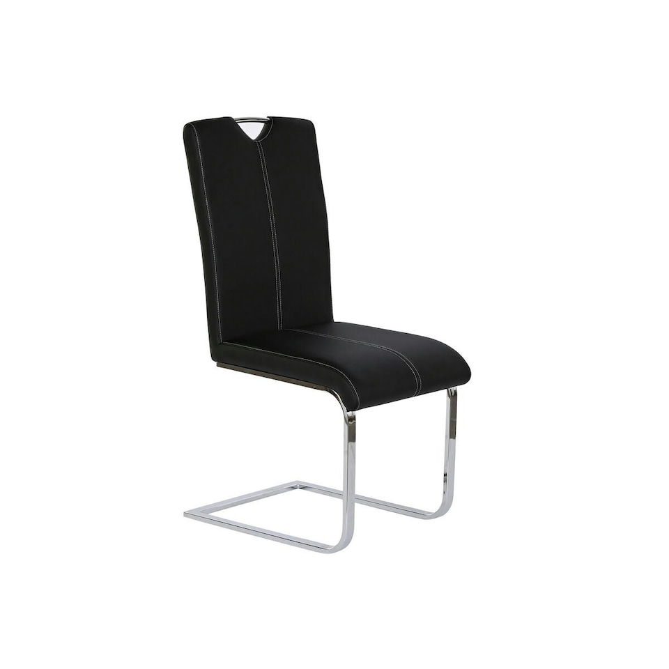 image 1 of Dining Chair DKD Home Decor Black Metal Polyurethane (59 x 45 x 102 cm) Black