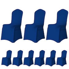 Chair Cover Spandex Polyester Stretch, Flat Dining Slipcovers - 10pcs
