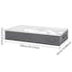 image 5 of Living and Home Underbed Fabric Storage Organizer for Quilts & Cloth, Dark Grey | Grey