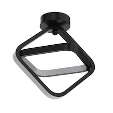 Black LED Ceiling Light 21 W Square Cool Light