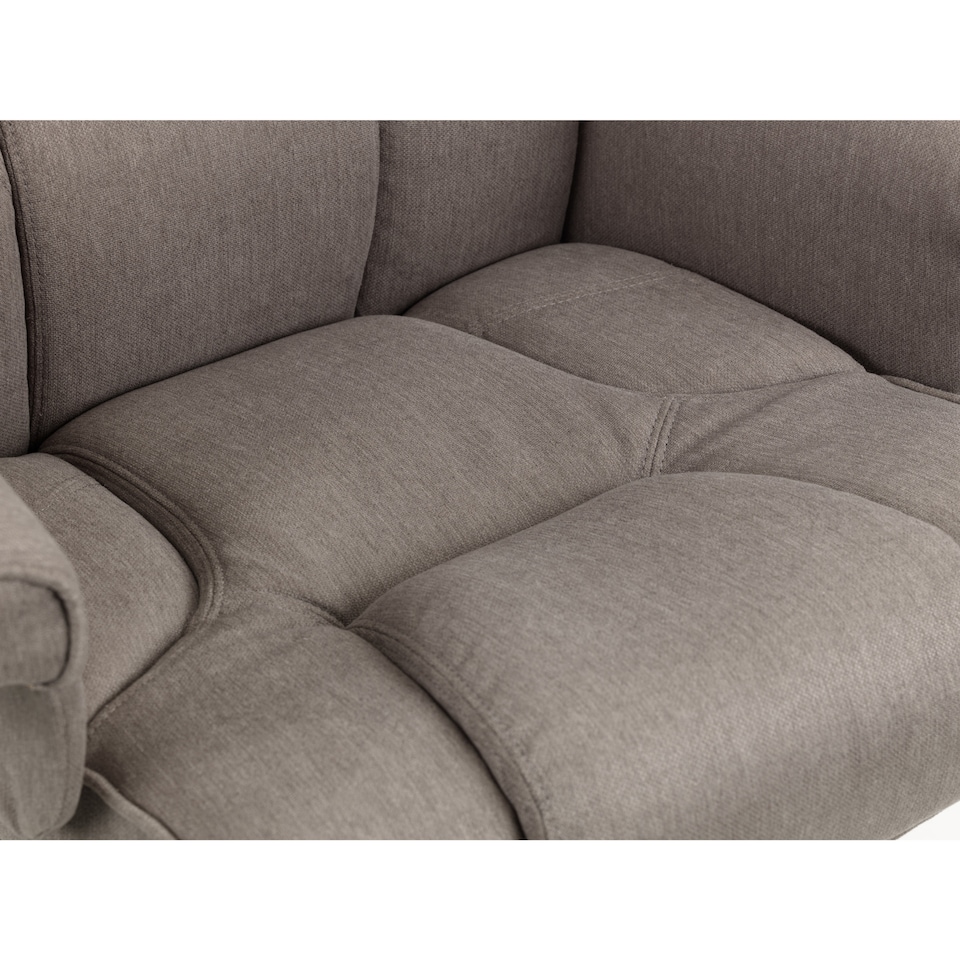 image 1 of Malmo Swivel Recliner & Stool - Grey