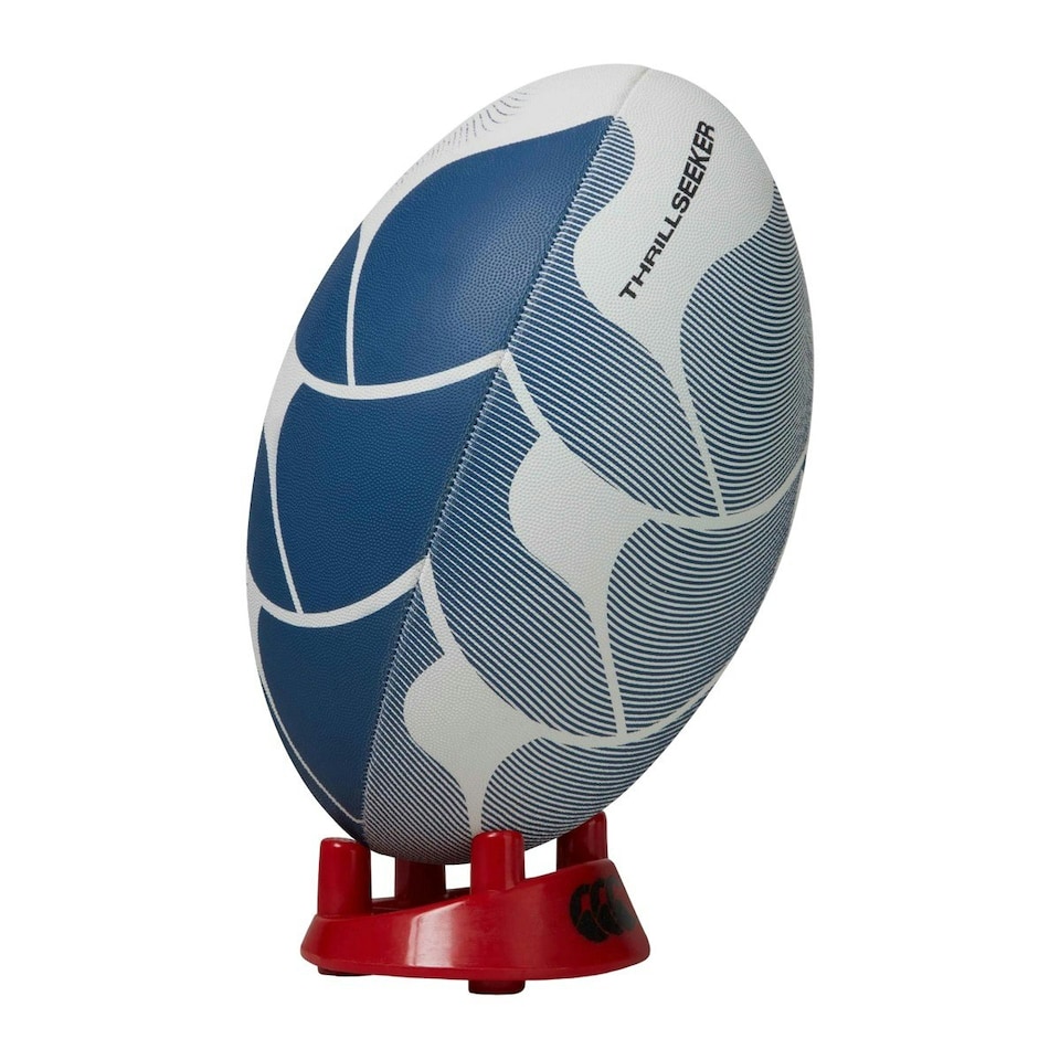 Canterbury Thrillseeker Rugby Ball - White/Blue - 4