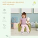 image 5 of HOMCOM Kids Armchair Children Mini Sofa Wood Frame High Back Bedroom Furniture 