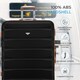 image 3 of Flight Knight 29" Extra Large Suitcase – 20kg Capacity Hard Shell Check-In Luggage with 4 Wheels  100+ Airlines Approved: Ryanair, EasyJet, Jet2, Wizz Air, BA Black | Black/Tan | Large