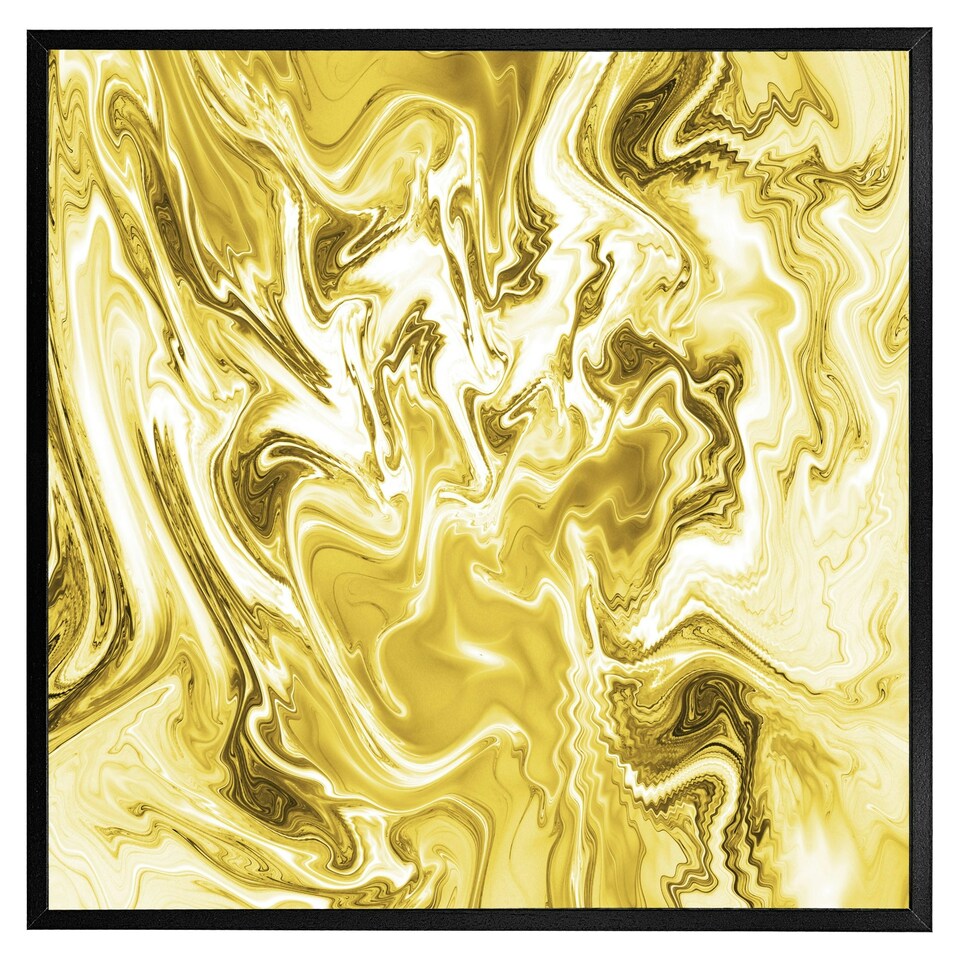 image 1 of Golden swirled marble (Picture Frame) Brown | XS